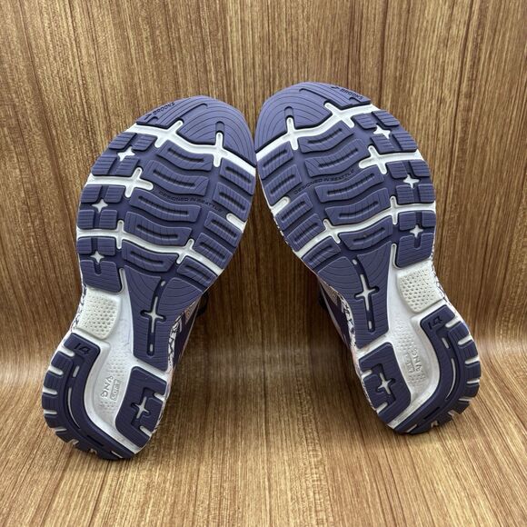 Brooks Women's Ghost 14 Neutral Running Shoe - Cadet/Thistle/Papaya Punch 11 B - Picture 6 of 8